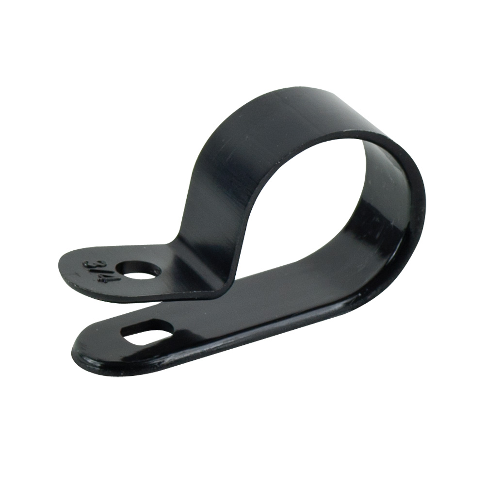 3/4-INCH CABLE CLAMPS, BLACK (100 PACK)