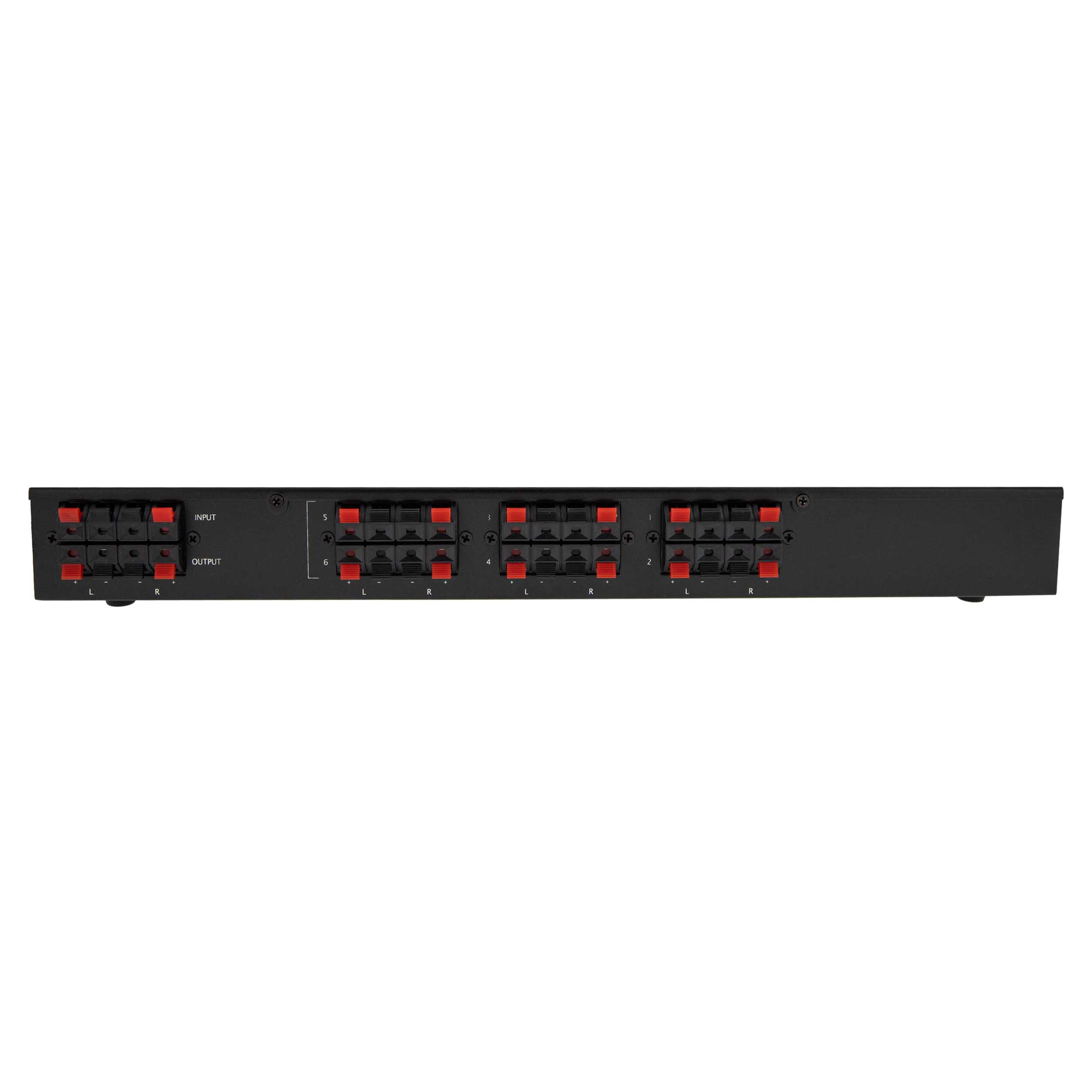 6 ZONE SPEAKER SELECTOR WITH IMPEDANCE PROTECTION, LOW PROFILE