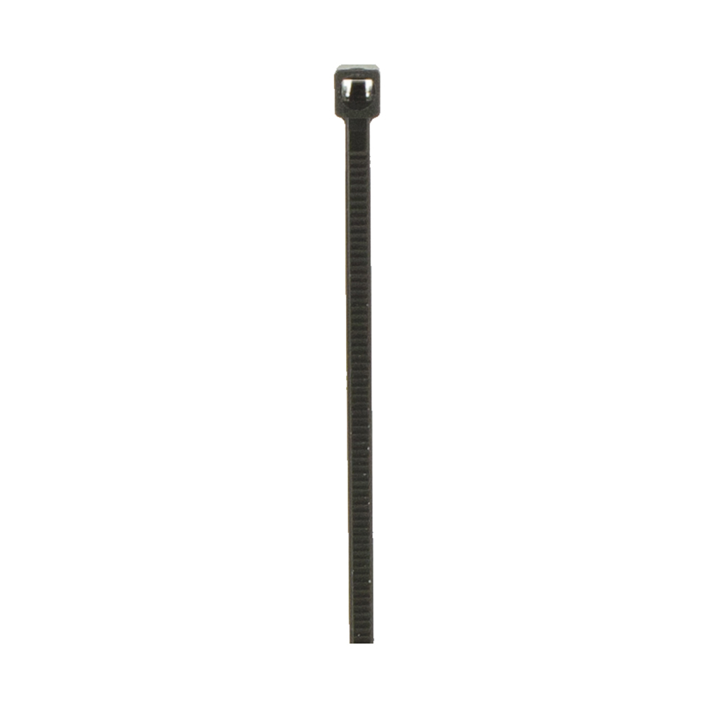 8-INCH THIN CABLE ZIP TIES, BLACK (100 PACK)