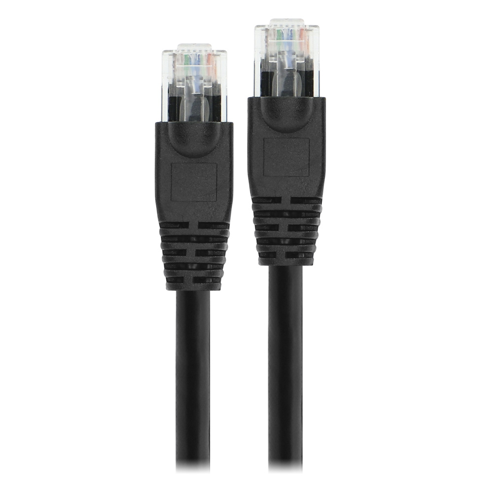 CAT6 SNAGLESS ETHERNET PATCH CABLE, BLACK, 15FT