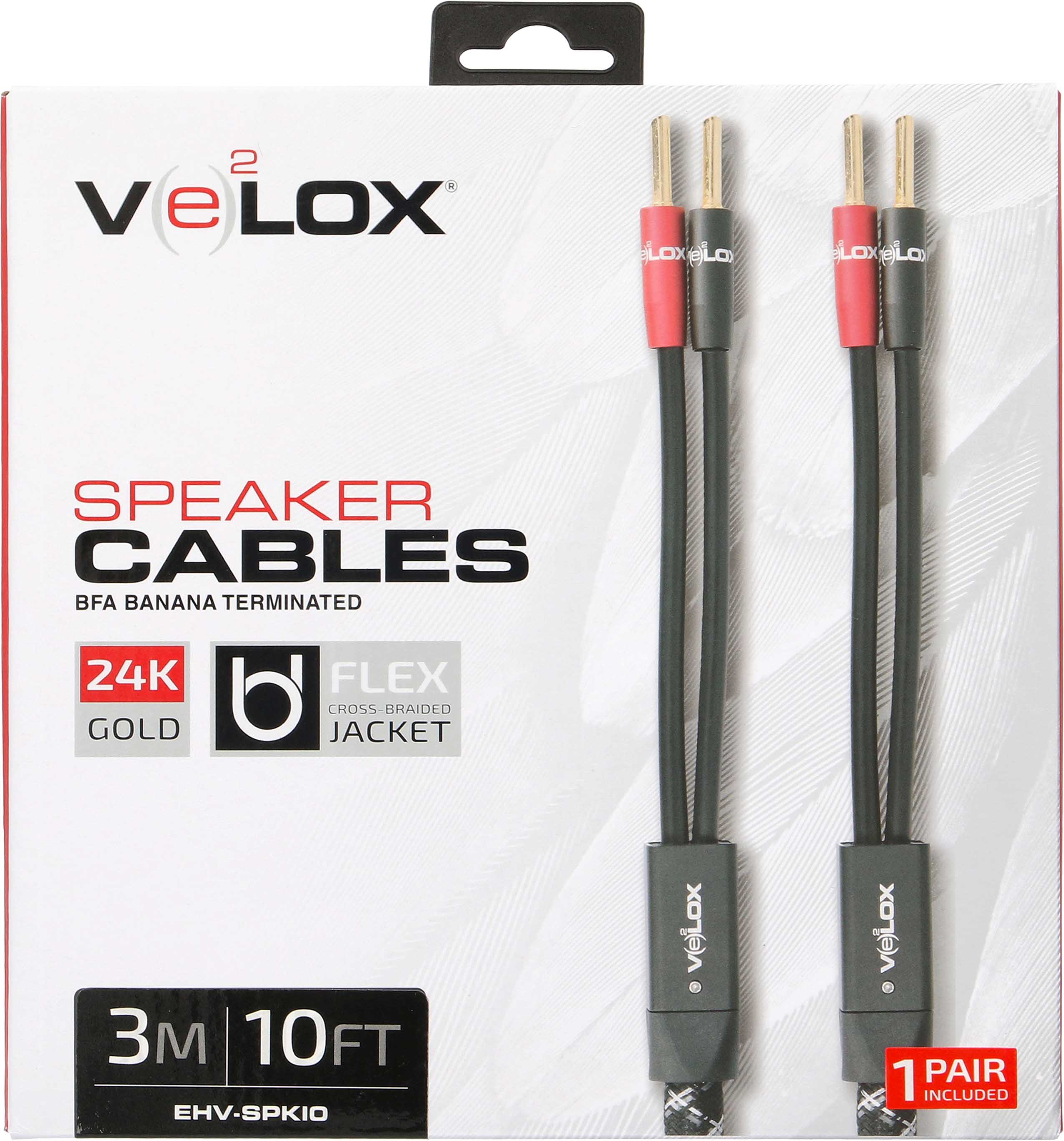 VELOX PREMIUM SPEAKER CABLES 10FT