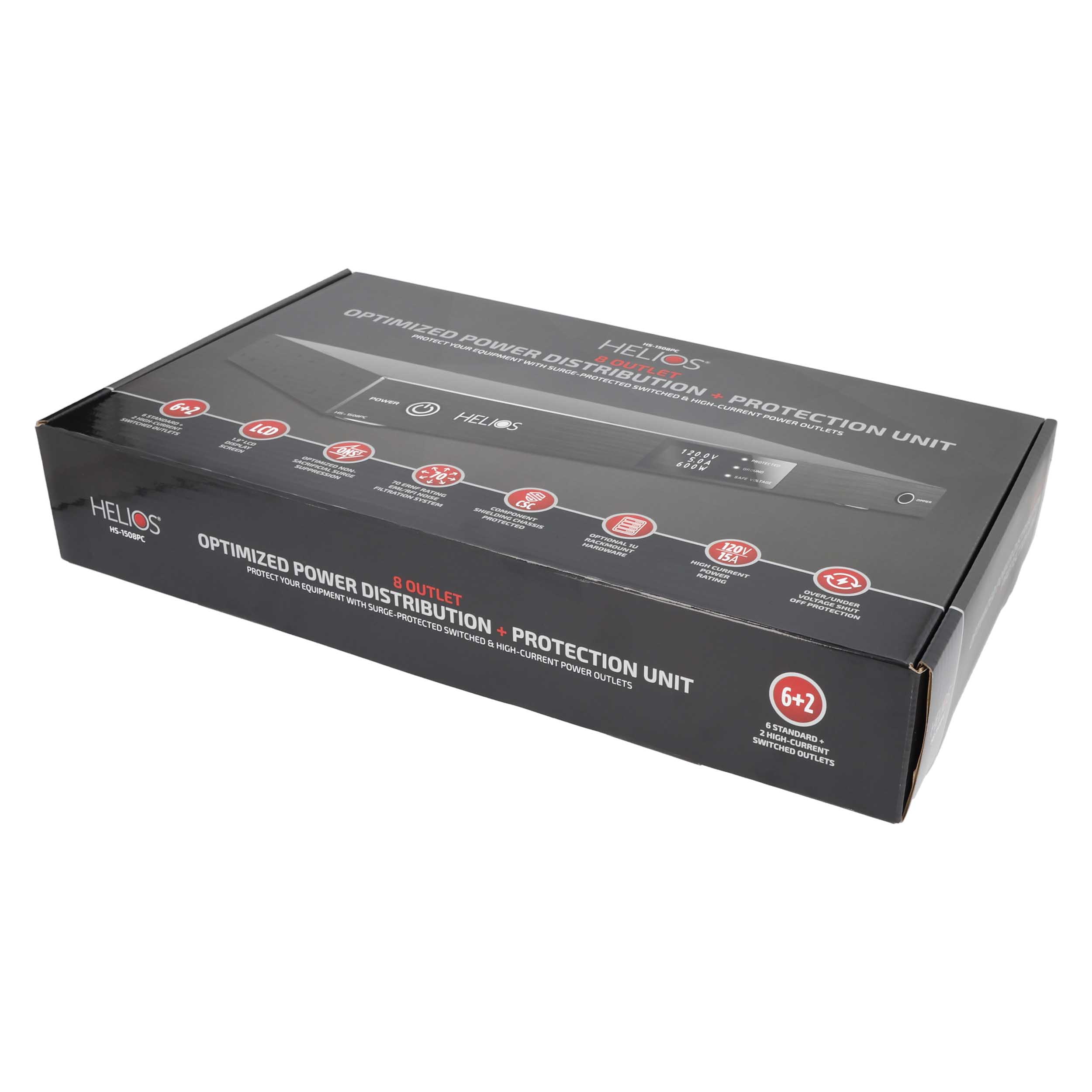8 OUTLET RACK MOUNTABLE PWR CONDITIONER W/ONS3 NON-SACRIFICIAL SURGE PROTECTION