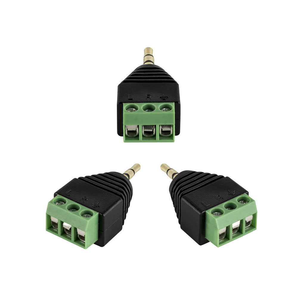 3.5MM STEREO JACK TO SCREW TERMINAL