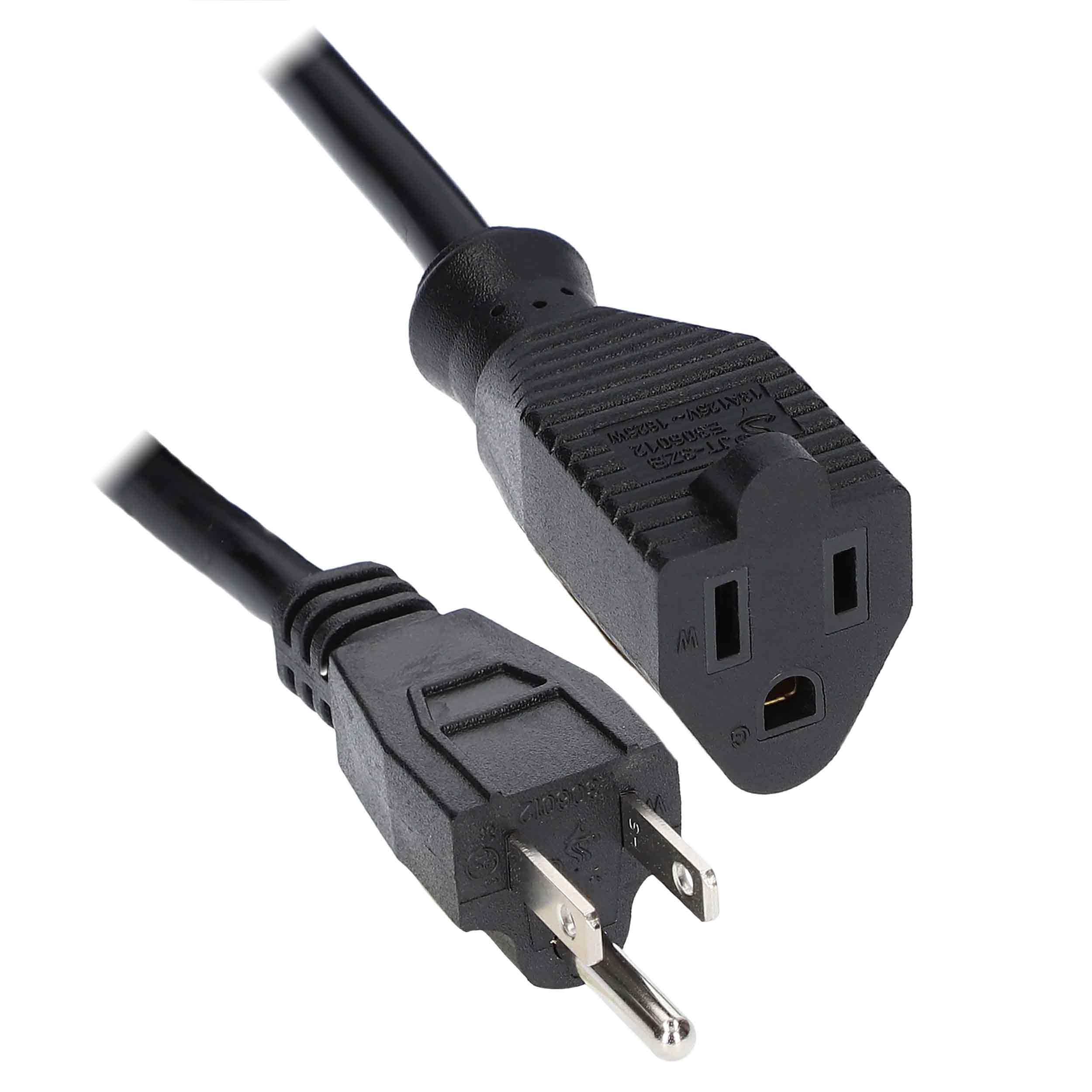 AC EXTENSION CABLE, 18 AWG (6FT)