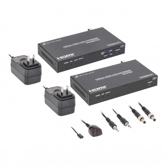 HDMI 2.0 4K US IR EXTENDER OVER COAXIAL 100M