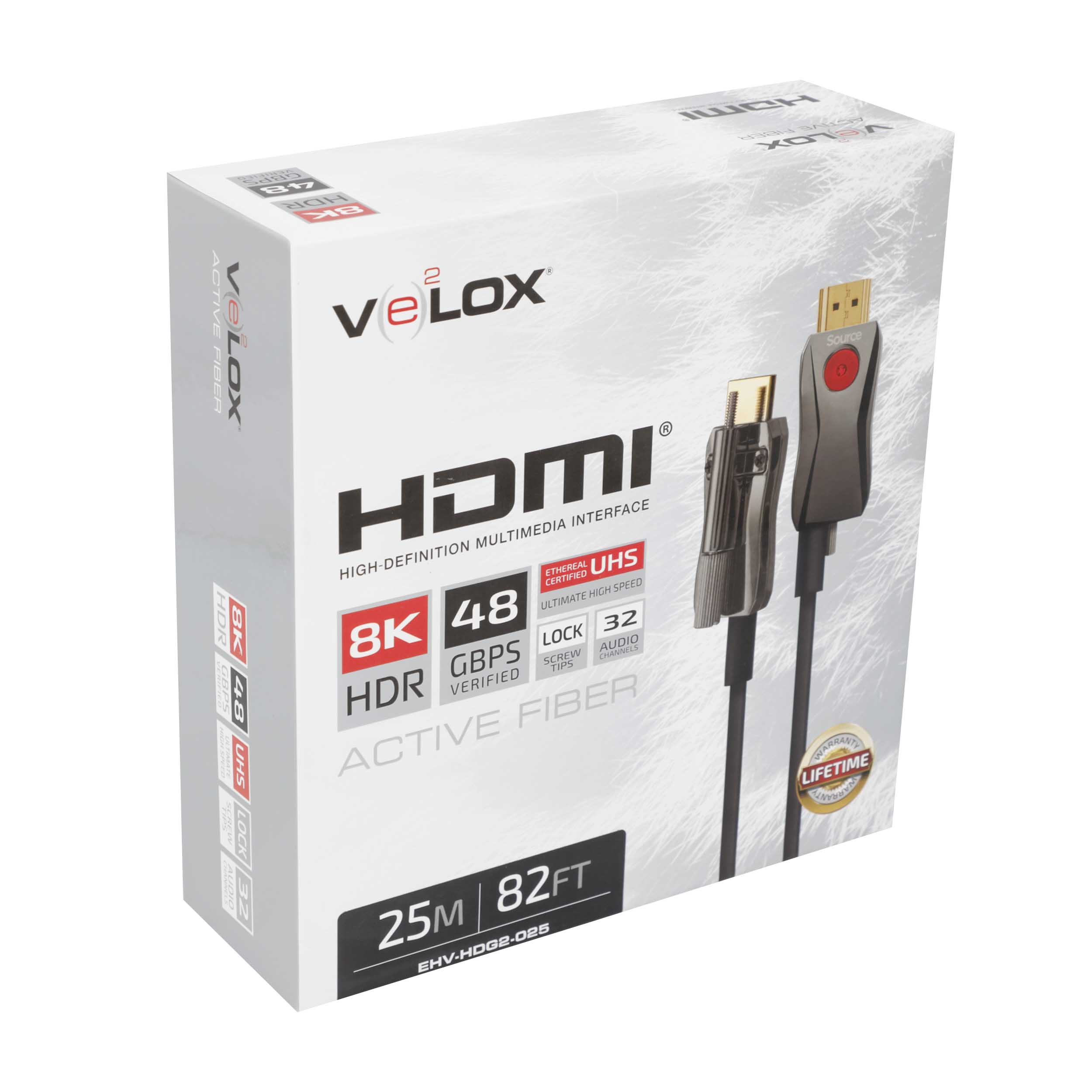 25M AOC HDMI CABLE 48GBPS